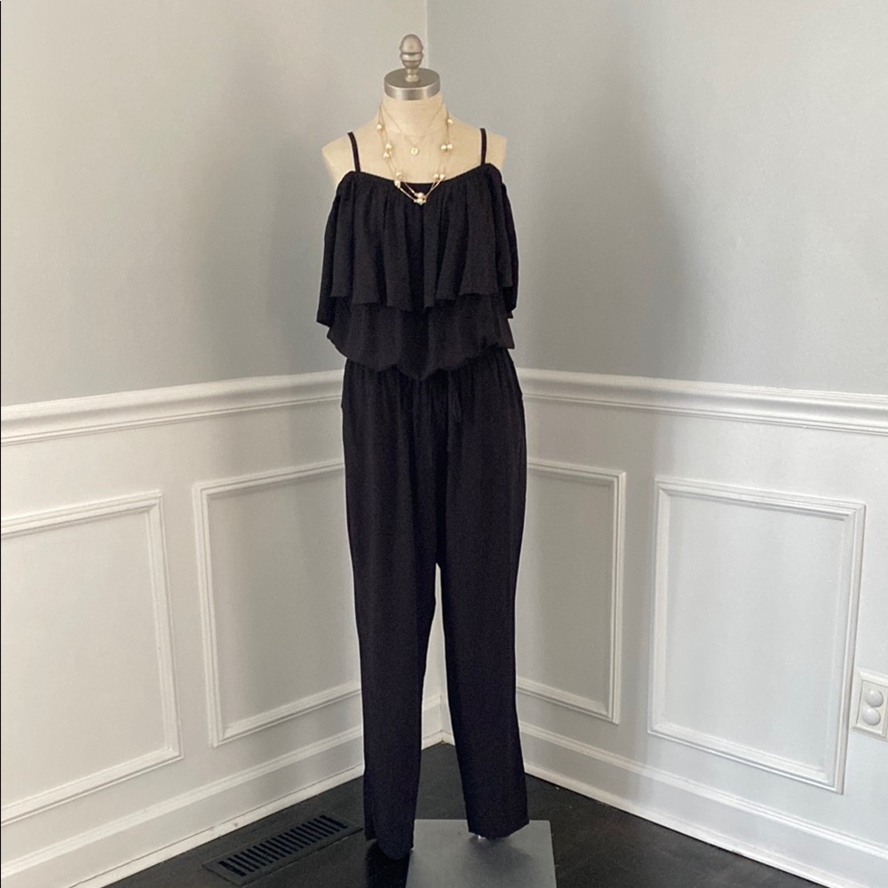 Old Navy Elegant Ruffled Cold Shoulder Jumpsuit